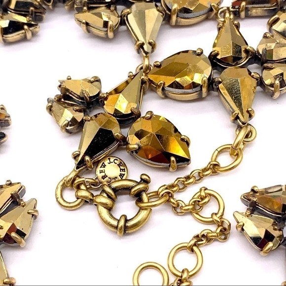 J. Crew Gold Jeweled Clusters Necklace - Picture 3 of 3